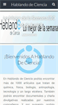 Mobile Screenshot of hablandodeciencia.com